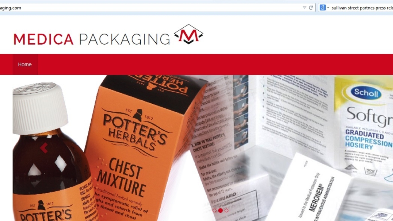 Medica Packaging has introduced a temporary website at www.medicapackaging.com after its separation from Benson Group Medica Packaging has introduced a temporary website at www.medicapackaging.com after its separation from Benson Group