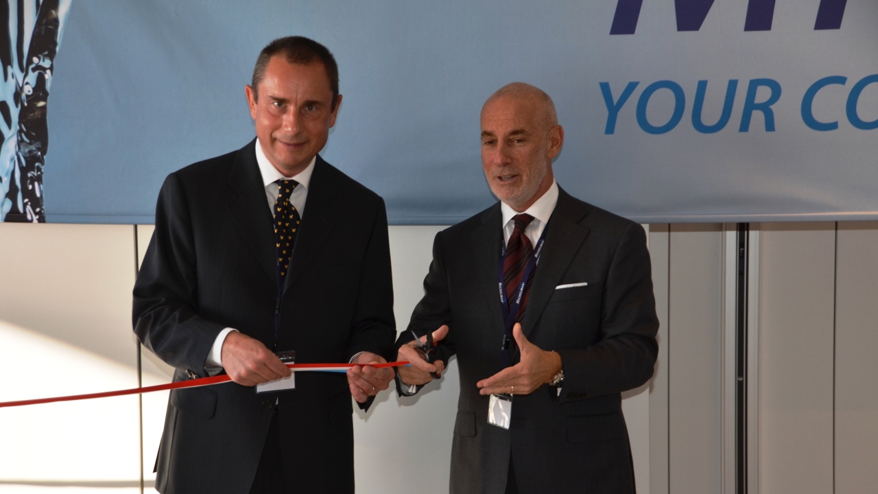 Steve Shifman, Michelman’s president and chief executive officer, was joined by Jean-Marc Verhaeghe, Michelman’s managing director in the EMEA region, for the opening