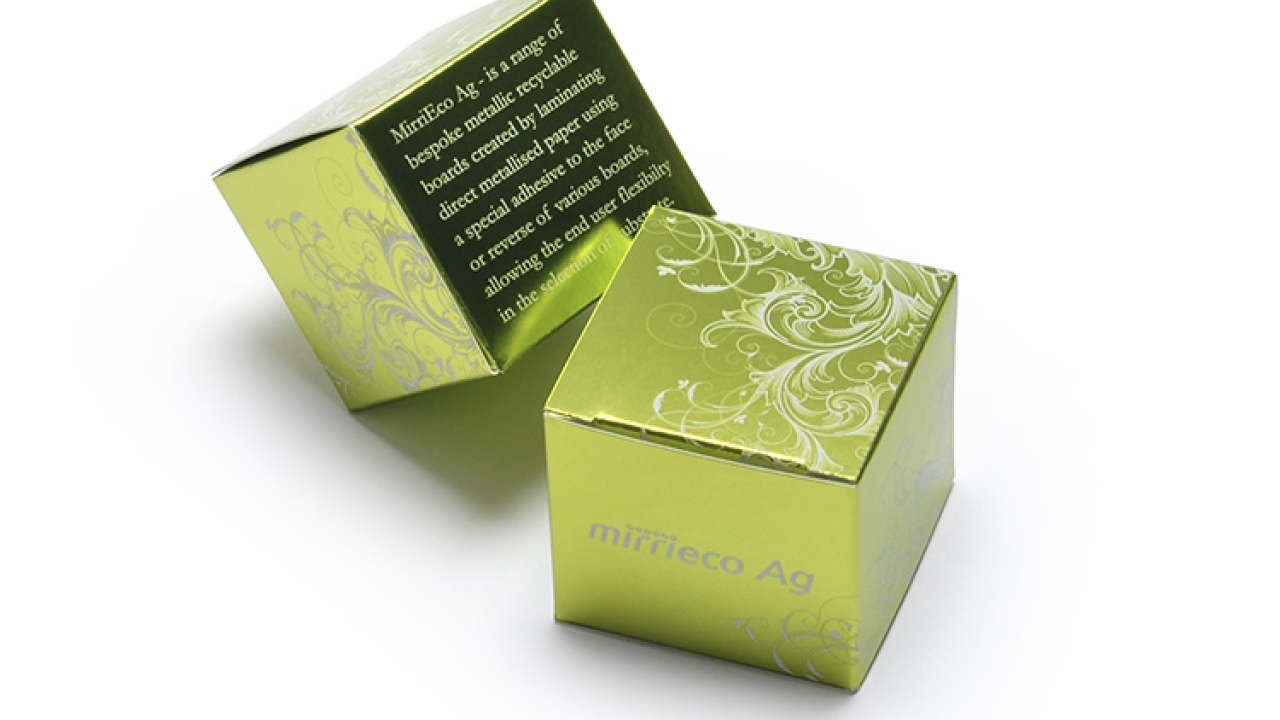 Mirri has developed and launched MirriEco Ag, a fully recyclable board product intended to meet the needs of retailers and brands looking limit their environmental impact by using materials that are eco-friendly Mirri has developed and launched MirriEco Ag, a fully recyclable board product intended to meet the needs of retailers and brands looking limit their environmental impact by using materials that are eco-friendly