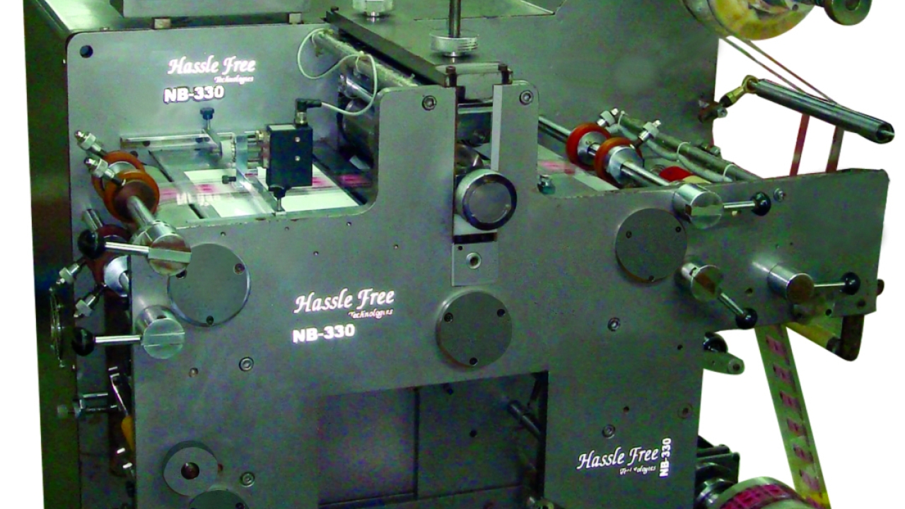 HassleFree Technologies is launching the second version of its NB-330 off-line die-cutter at Labelexpo Europe 2013