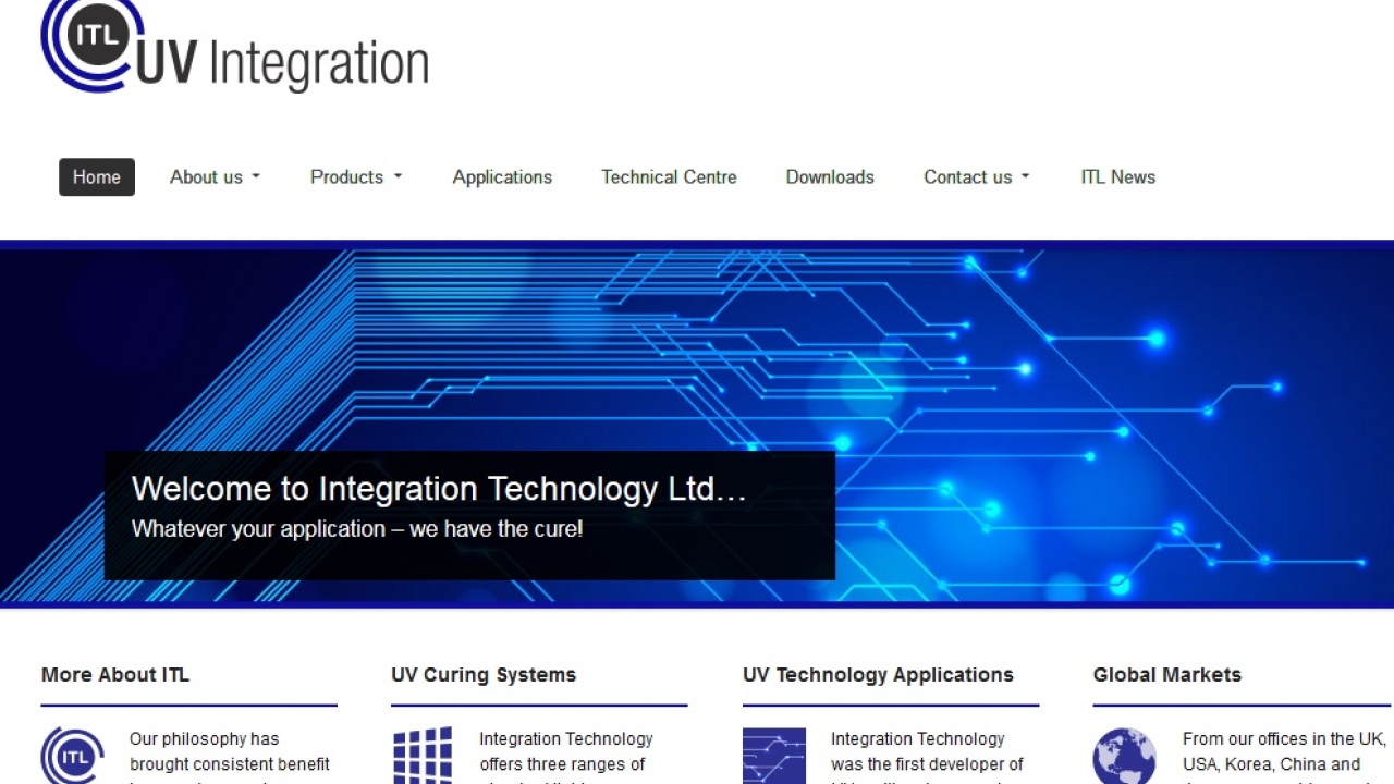 ITL has updated its corporate logo to include the term 'UV intergation' and more closely align it with its position in the industry