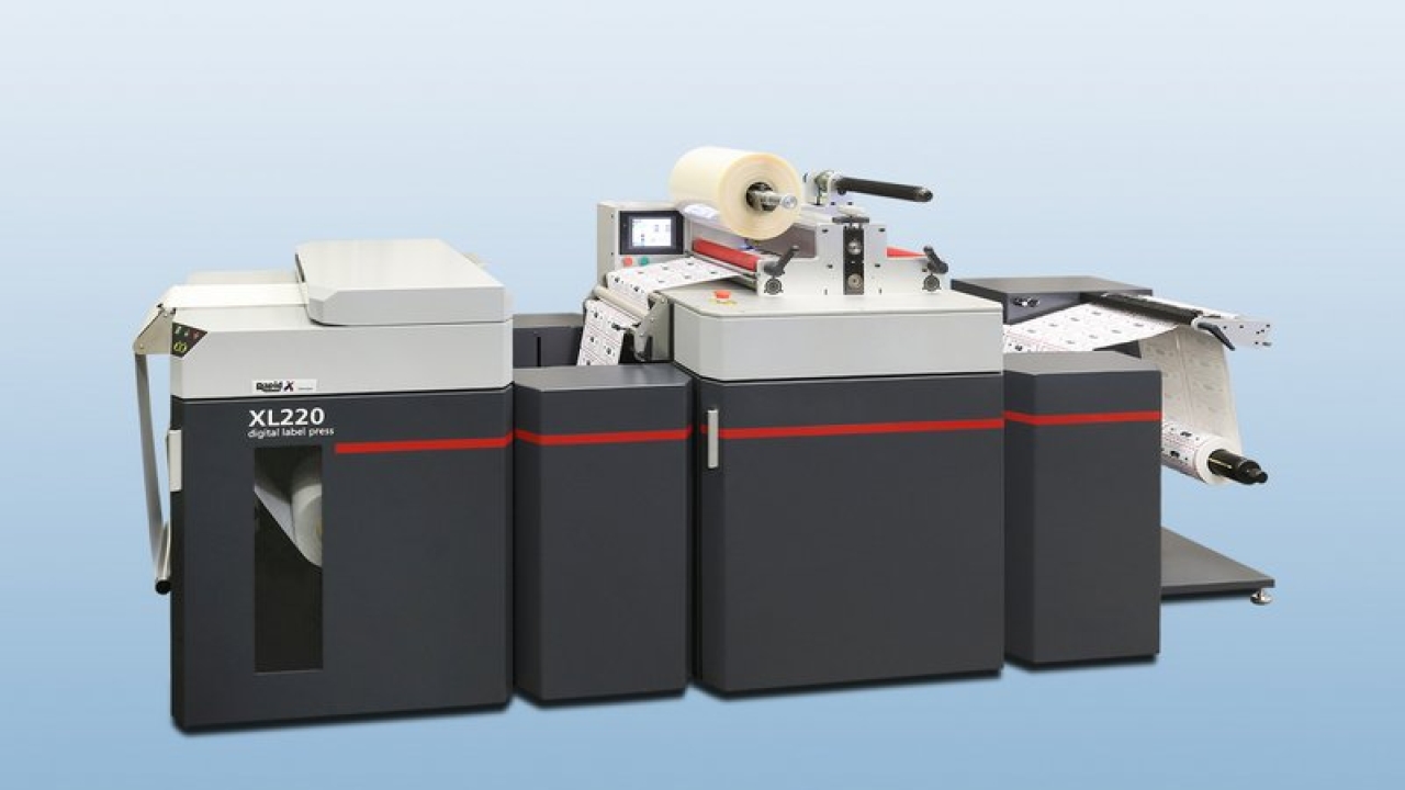 The XL220 all-in-one digital label press The XL220 all-in-one digital label press