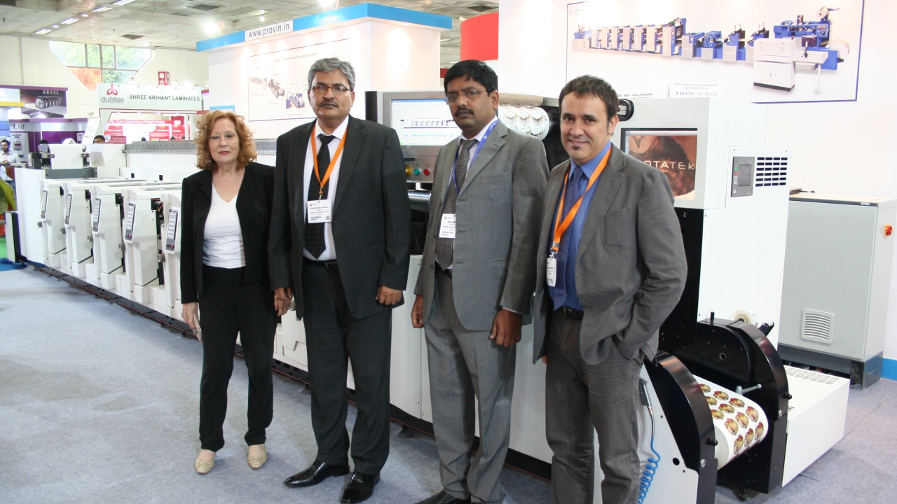 Rotatek lanches flexo press in India