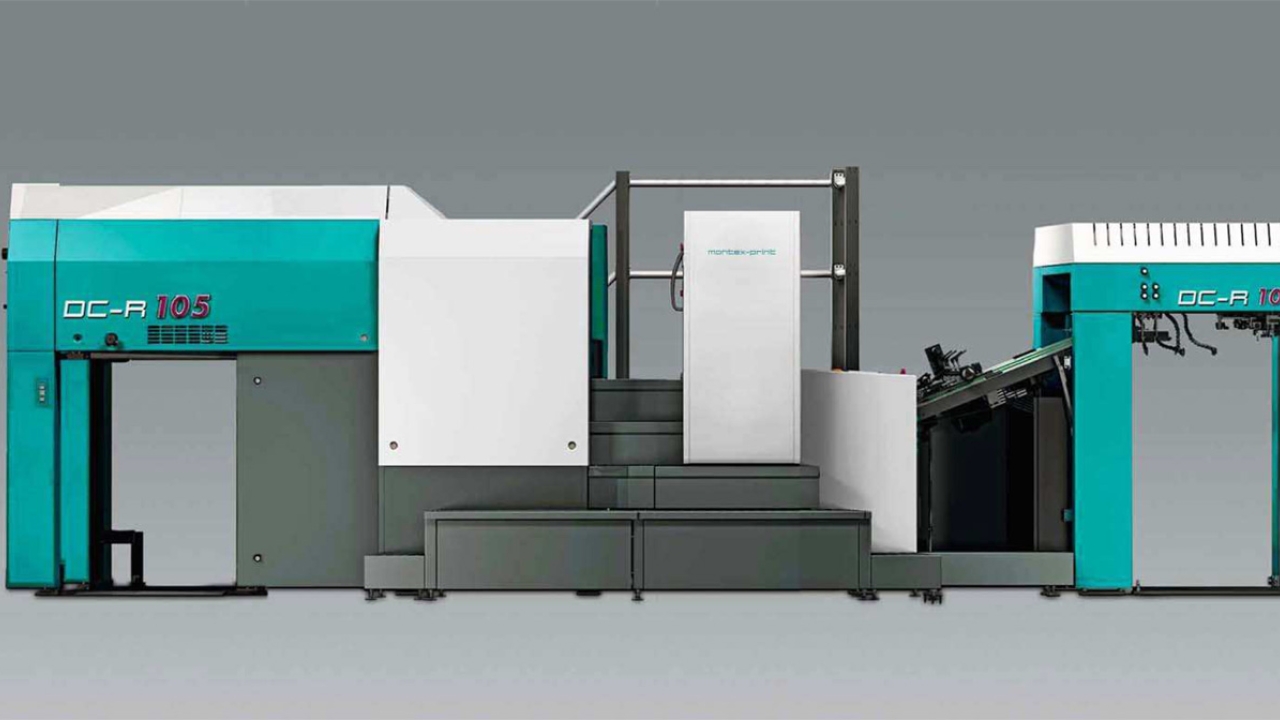 The growing market for in-mold labels is highlighted as a market for the DC R105 The growing market for in-mold labels is highlighted as a market for the DC R105