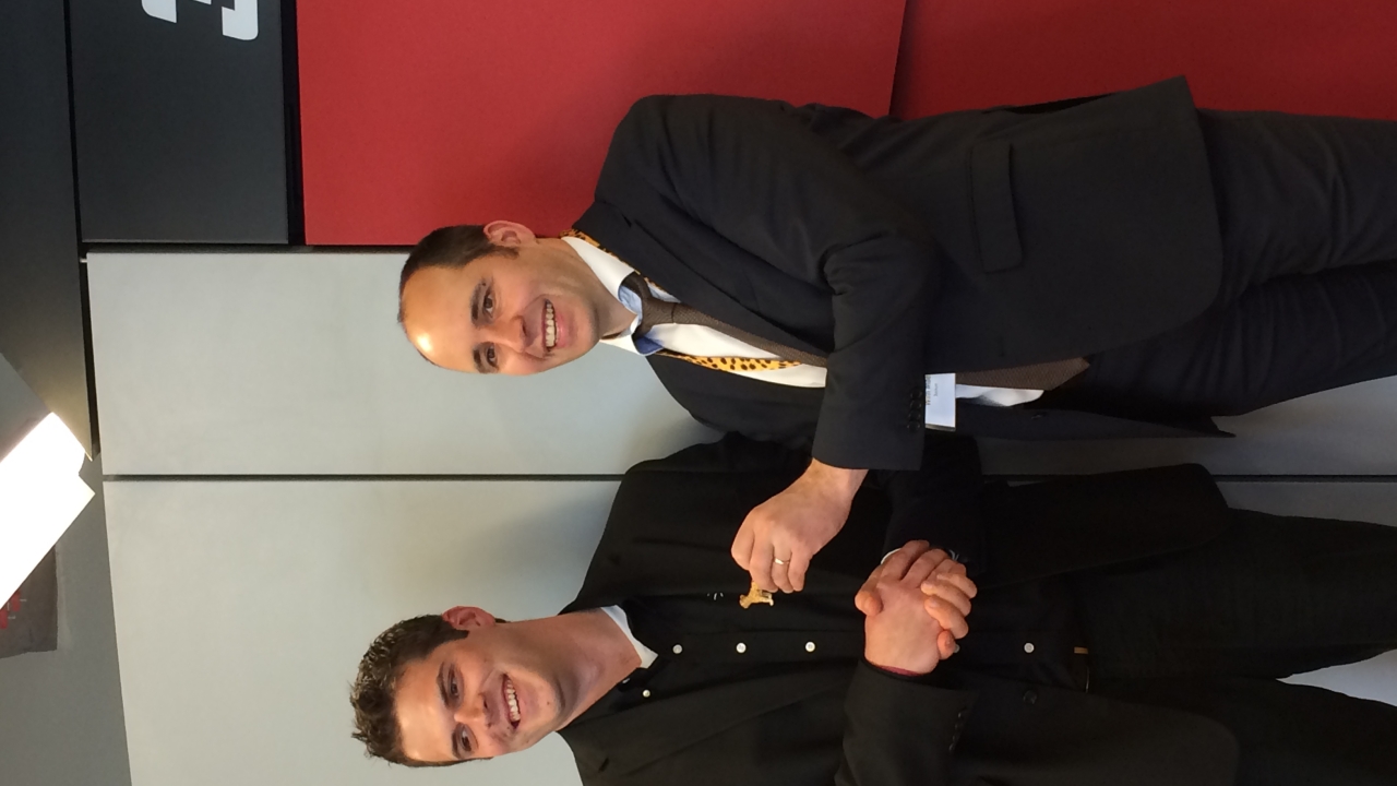Steve Kirchof of Labels in Motion with Wim Maes from Xeikon