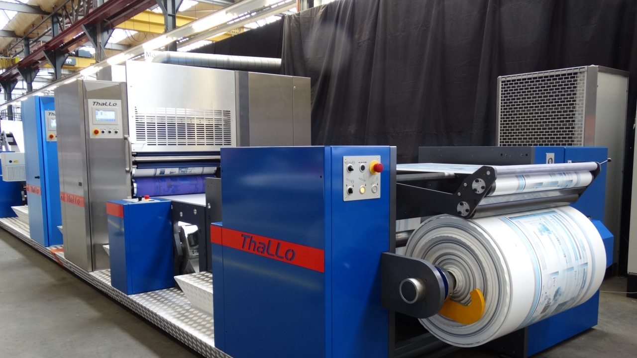 A two-color Thallo was demonstrated at an Open House in 2014, with a full launch expected at drupa 2016