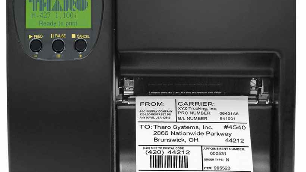 Tharo’s H-Series label printers work without a PC Tharo’s H-Series label printers work without a PC