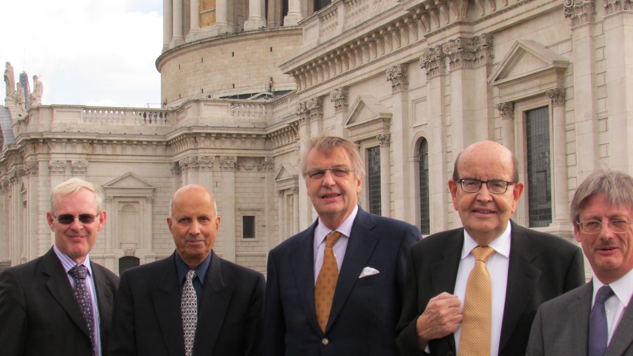 Participants at the handover presentation (L-R): Stephen Gilbert, chief executive of The Print Charity, Ren Kamath, Lars Janneryd and Jim Salmon of the John Crosfield Foundation, and Jon Wright, chairman of The Print Charity Participants at the handover presentation (L-R): Stephen Gilbert, chief executive of The Print Charity, Ren Kamath, Lars Janneryd and Jim Salmon of the John Crosfield Foundation, and Jon Wright, chairman of The Print Charity
