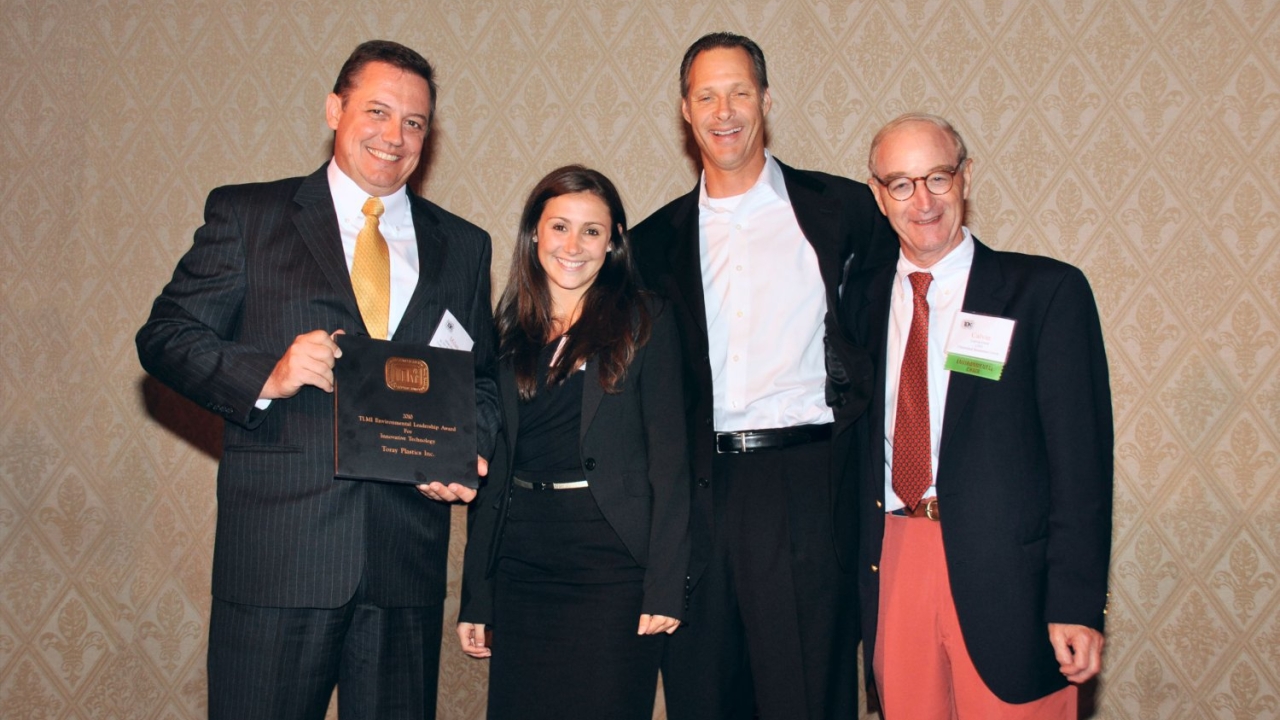 Toray Plastics receives TLMI Environmental Leadership Award Toray Plastics receives TLMI Environmental Leadership Award