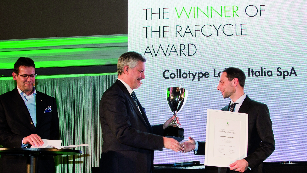 UPM Raflatac has named Collotype Labels Italia as the winner of the first RafCycle Award