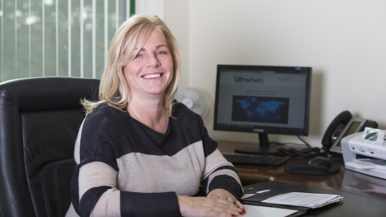 Ultrachem director Janet Brinton: ‘Together with Actega we want to give our customers the quality products they would expect from us, all backed up by an unrivalled level of service and technical support.’