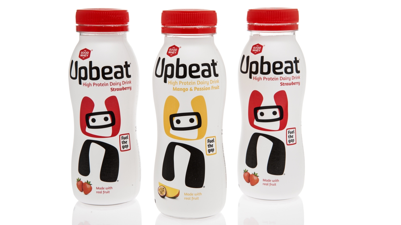 The Good Whey Company has specified Eastman Embrace HY copolyester as the material for the labels for its new Upbeat protein drink range The Good Whey Company has specified Eastman Embrace HY copolyester as the material for the labels for its new Upbeat protein drink range