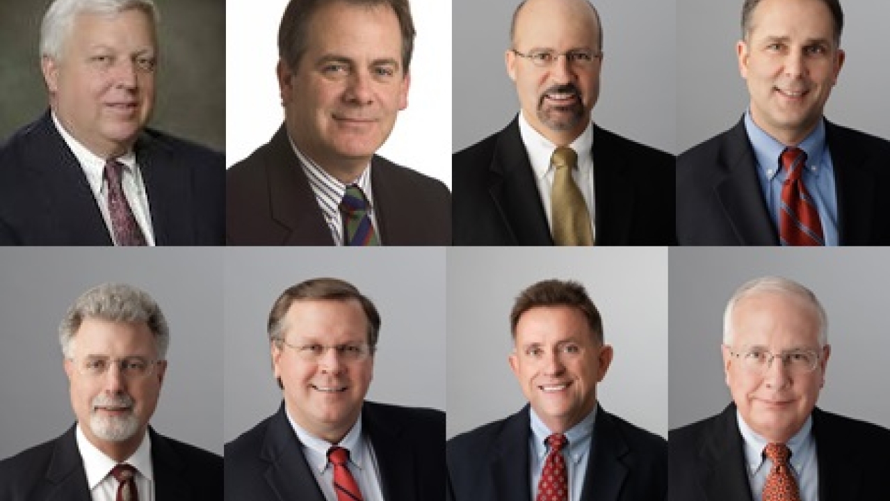 Pictured: (top row, left to right) Paterson, Fellows, Mundy and Weinhold - (bottom row, left to right): Duffy, Kesser, Sawyer, Hinchman IV