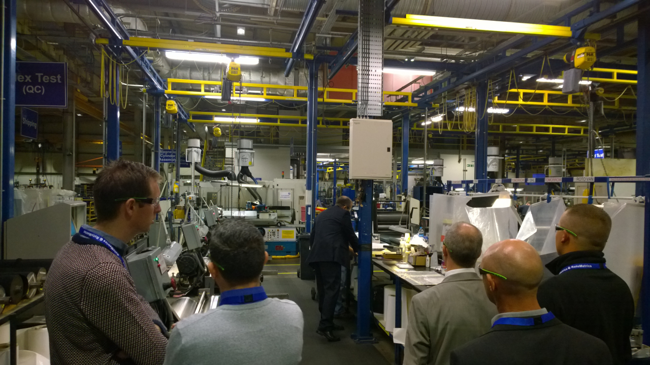 The event offered attendees an opportunity to tour RotoMetrics’ engineering facility The event offered attendees an opportunity to tour RotoMetrics’ engineering facility