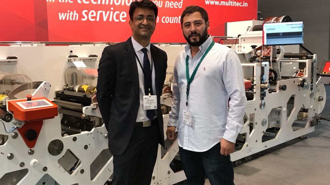 Amit Ahuja, sales director at Multitec (left) with Pooya Mahboubi from Kalabarchsb, Iran