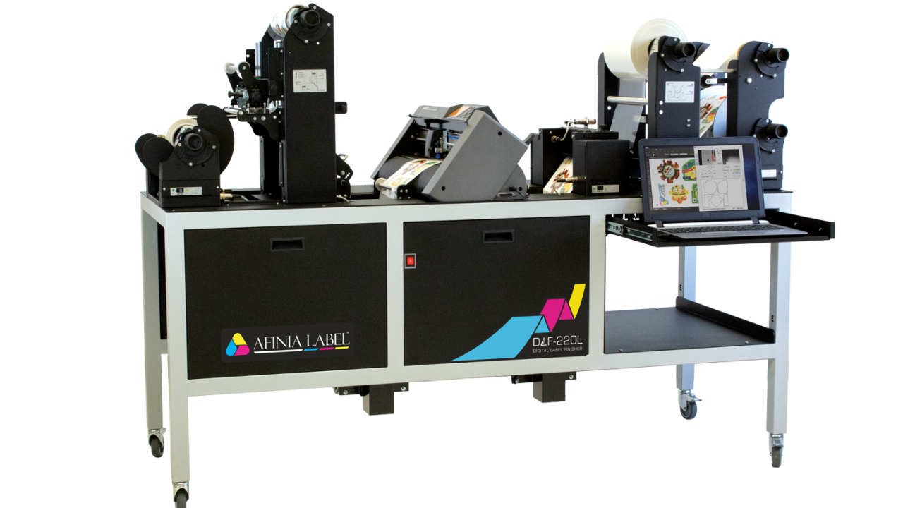 Afinia Label said DFL-220L can also be combined with the L801 digital color printer for a digital production system