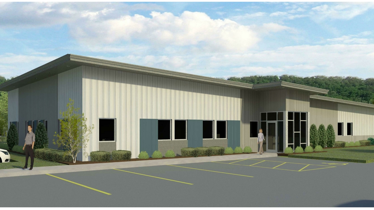 A render of how the new Badger Tag & Label building will look