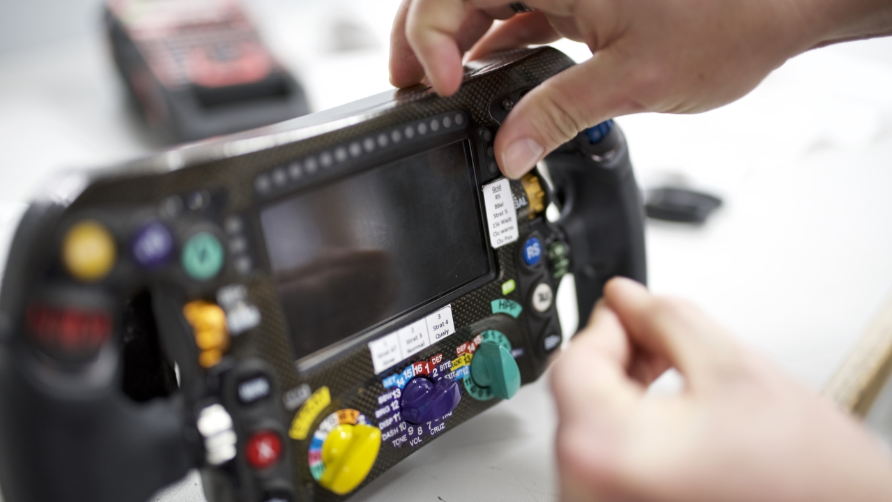 The ColorWorks TM-C3500 was used to print clear color instruction labels that could be quickly attached to the steering wheel and the cockpit