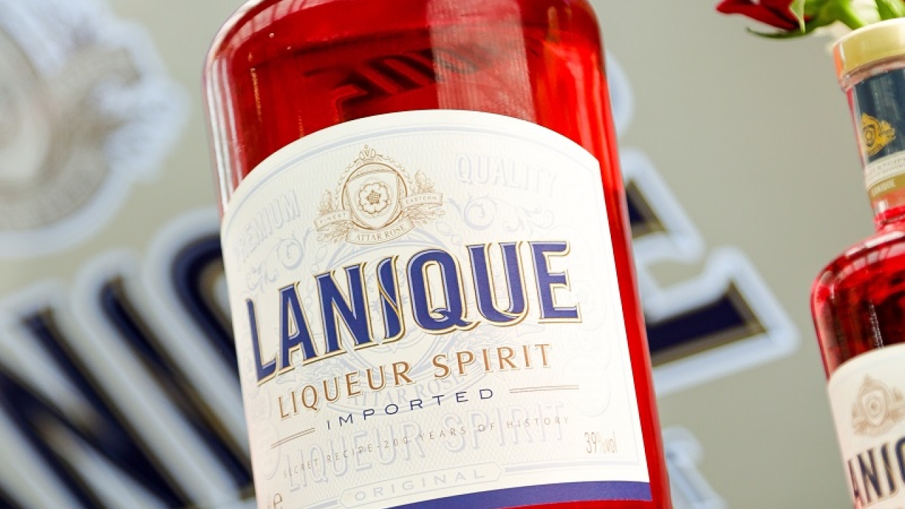 The premium extra-large labels are to be used for a small batch of the alcoholic beverage being distributed to 300 specialist cocktail bars The premium extra-large labels are to be used for a small batch of the alcoholic beverage being distributed to 300 specialist cocktail bars