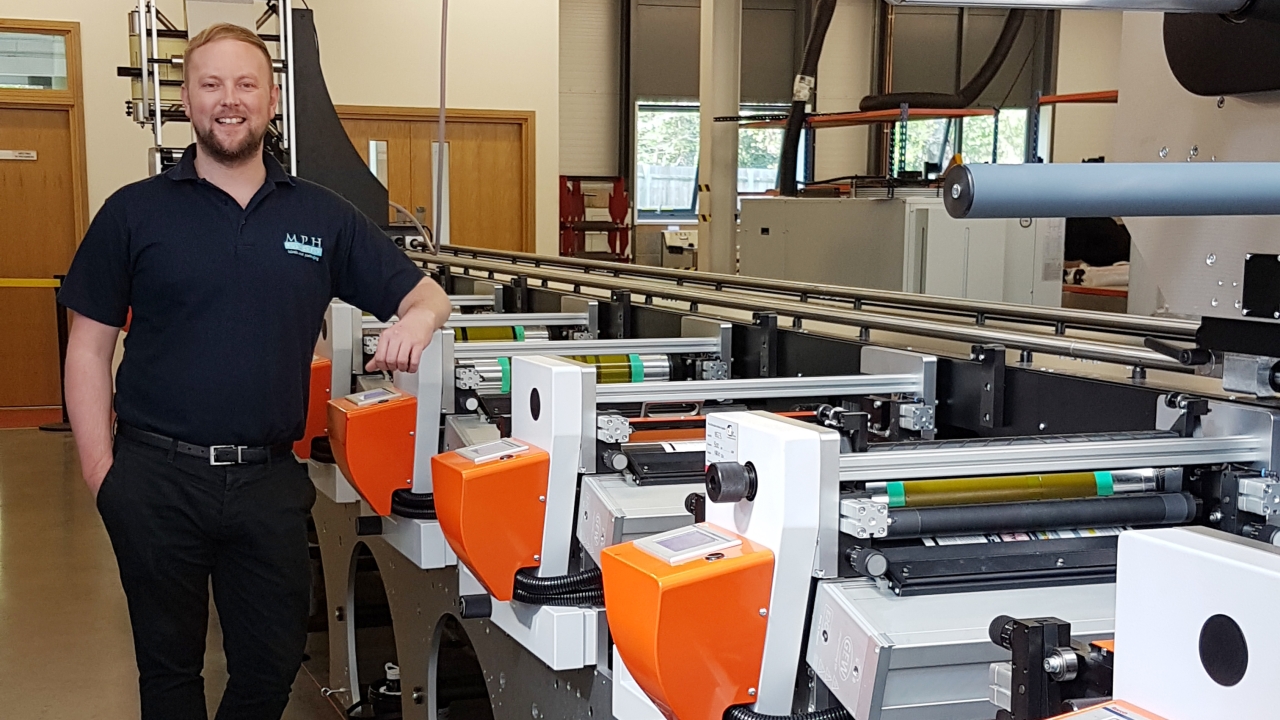Steve Watt, production and factory manager at MPH Fulfilment, with the company's 6th Edale machine