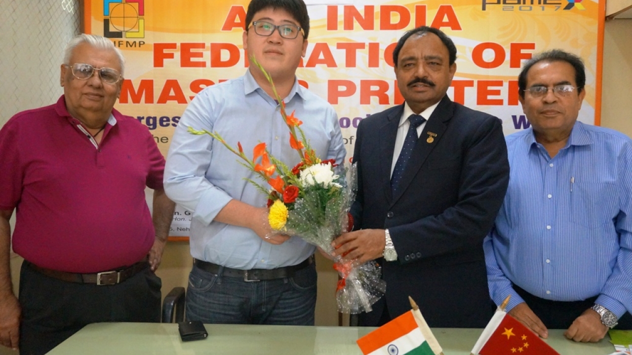 L to R: Satish Malhotra, managing director, Swan Press; Keith Ma, senior marketing communication executive at Reed Exhibitions; and Prof. Kamal Chopra, president, AIFMP at the press conference in New Delhi