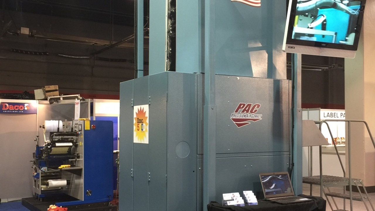 Precision AirConvey Corporation sold its EcoPAC baler from the show floor on Thursday at Labelexpo Americas 2016. 