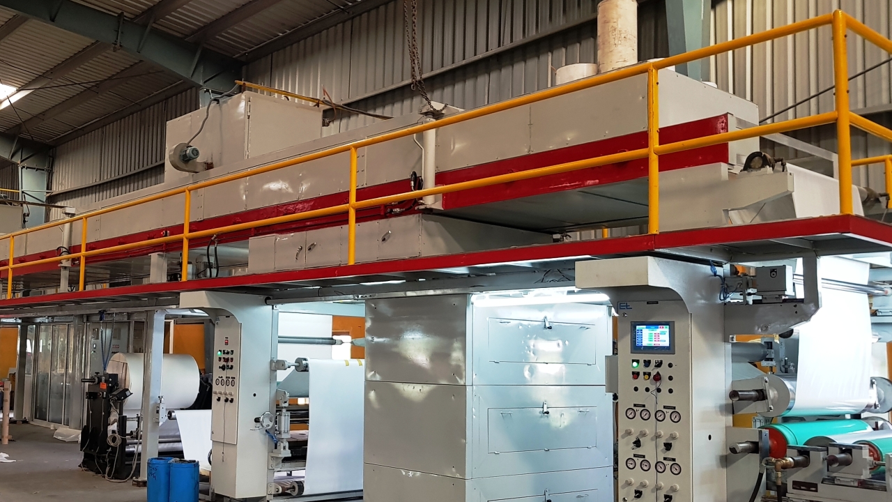 The new silicone coating line installed at the Stic-on Papers factory