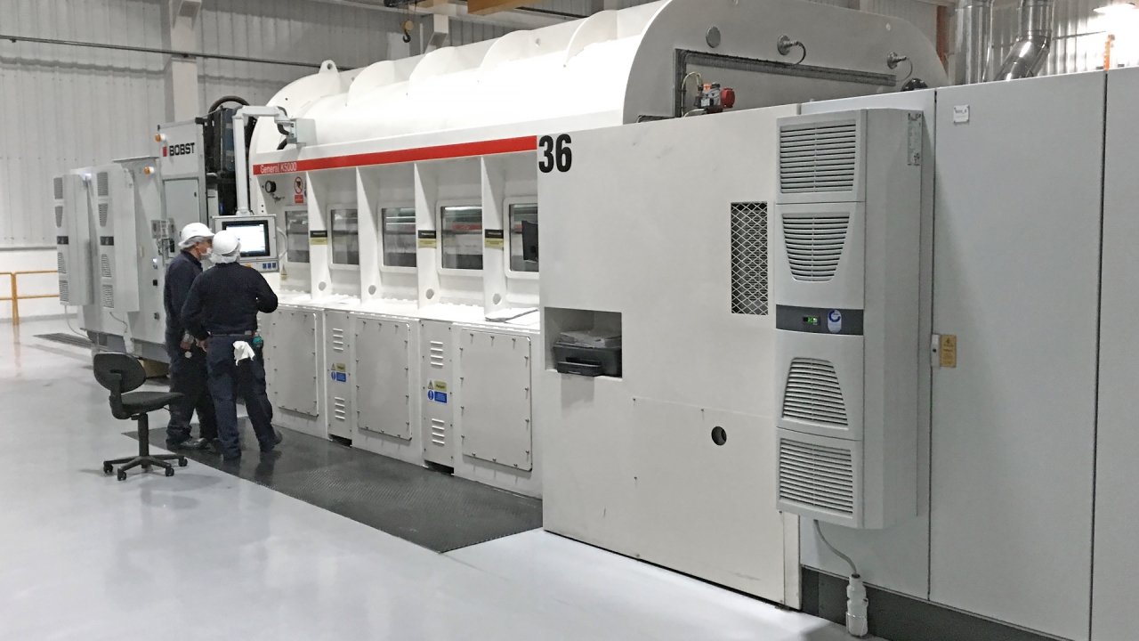 Treofan installs 3.6m-wide Bobst metallizer in Mexico Treofan installs 3.6m-wide Bobst metallizer in Mexico