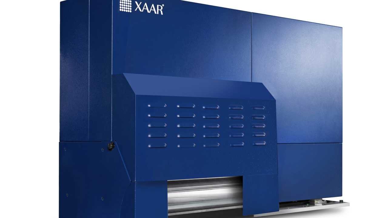 The Xaar Print Bar System is available in print widths of 140mm to 560mm and prints at speeds of up to 75m/min, depending on the application