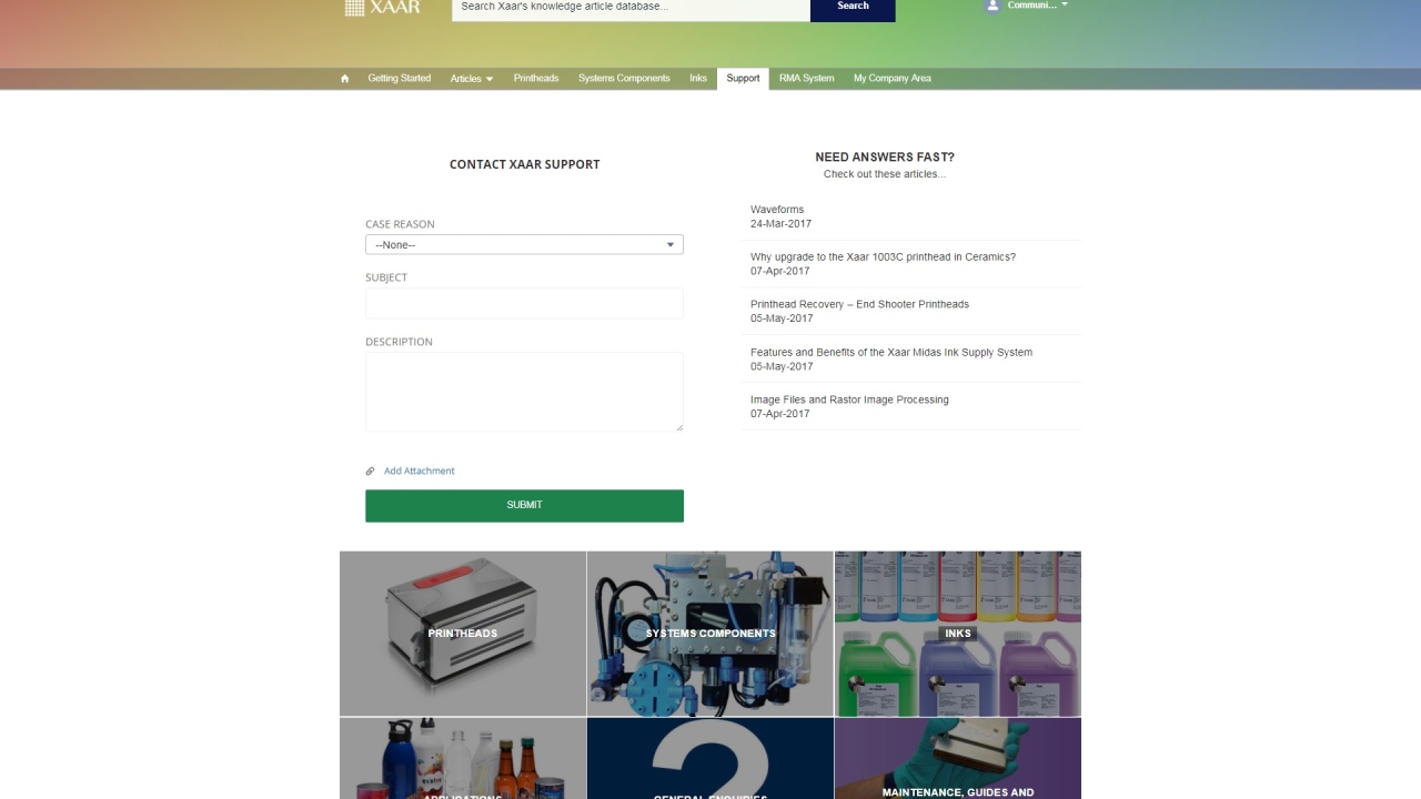 Xaar has plans to open up its online community to end users