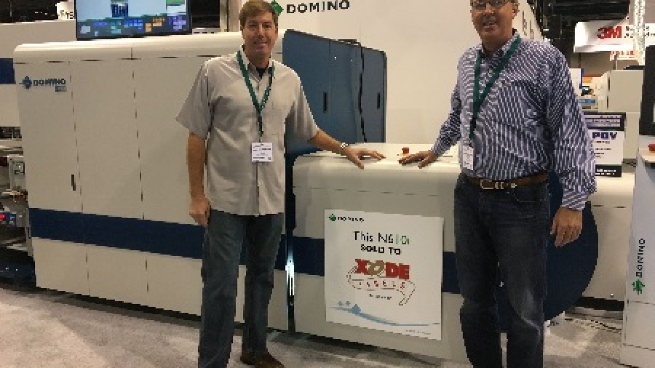 Xode purchases Domino N610i 7-color digital UV inkjet label press Xode purchases Domino N610i 7-color digital UV inkjet label press