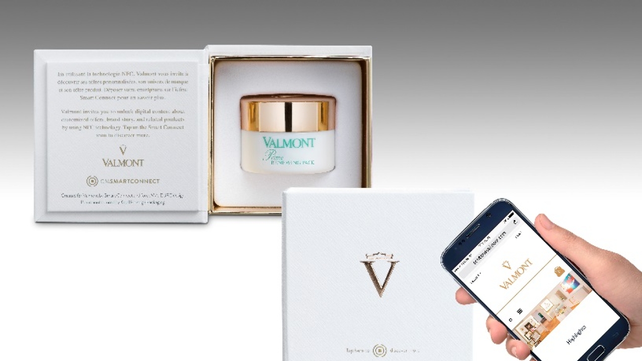 Valmont Cosmetics integrates Thinfilm NFC tags