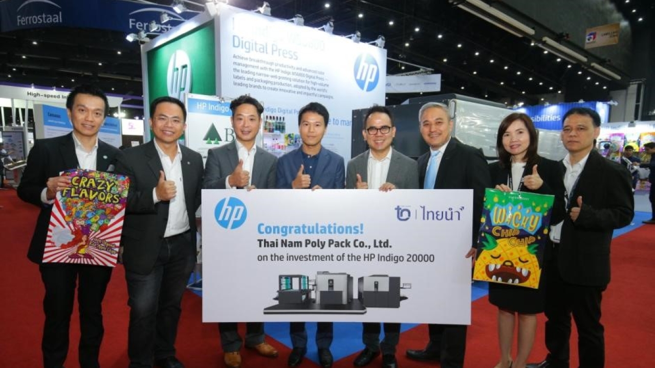 Thai Nam Polypack and TPBI Public have both selected the HP Indigo 20000 digital press to deliver innovative options for customers in the fast-growing flexible packaging market