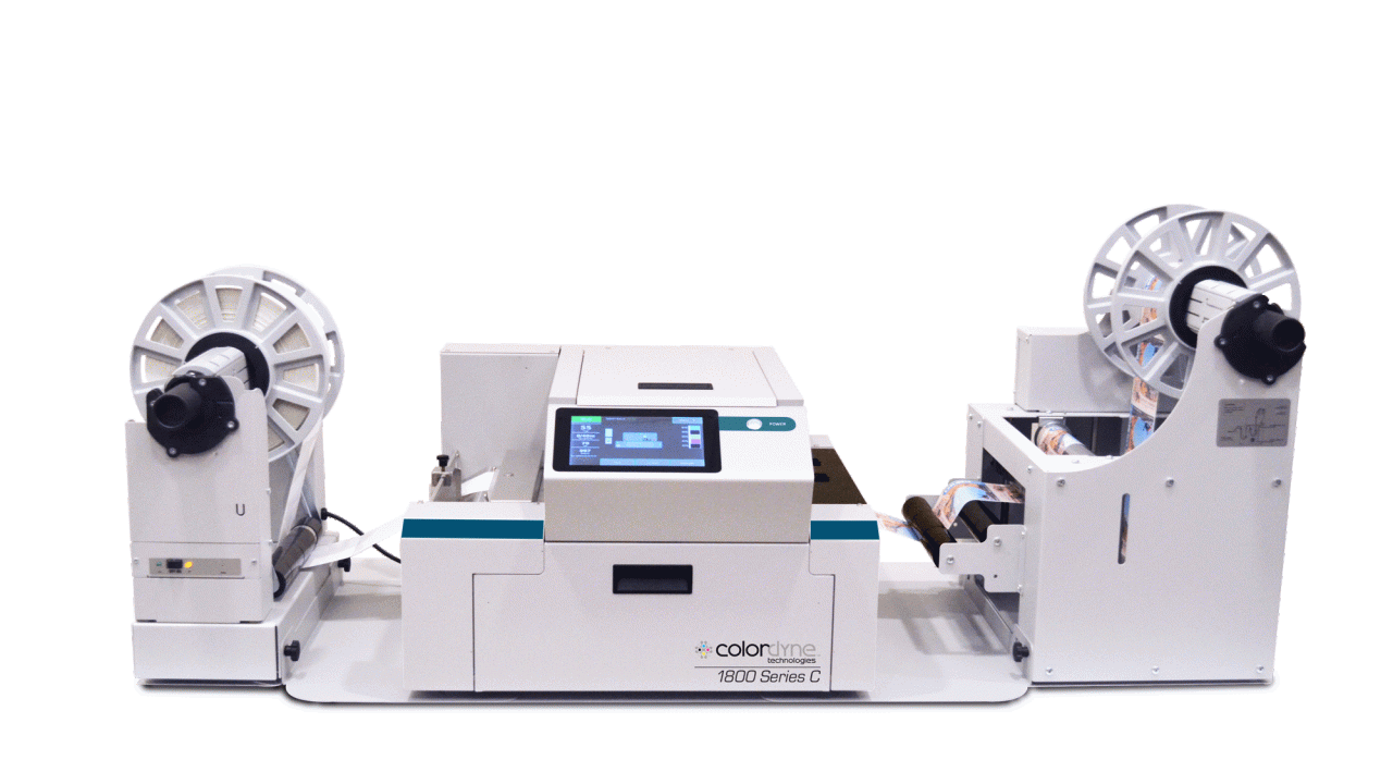 The 1800 Series C is a continuous printer for on-demand short run label and tag production