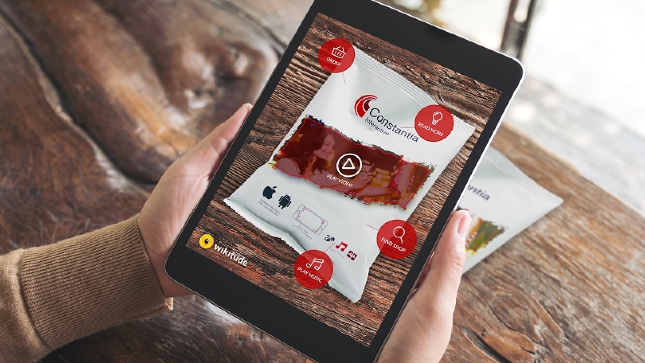 Using Wikitude’s AR software, smartphones can recognize a variety of shapes and packaging Using Wikitude’s AR software, smartphones can recognize a variety of shapes and packaging