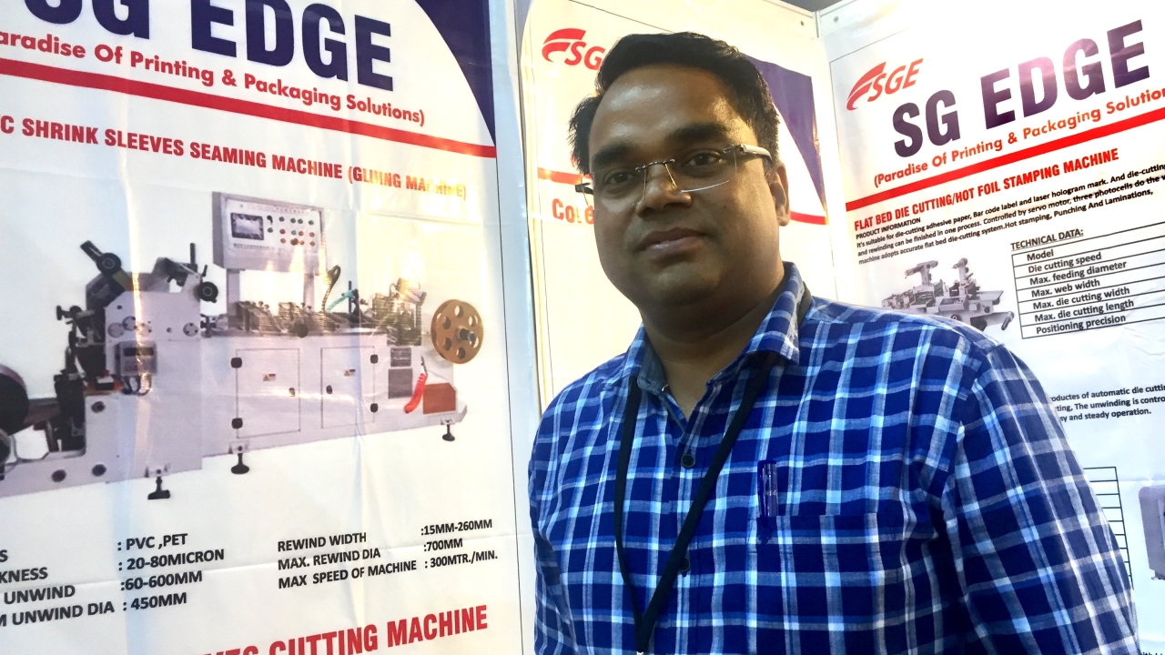 Santosh Kumar, CEO at S G Edge talks about the new flexo press Santosh Kumar, CEO at S G Edge talks about the new flexo press