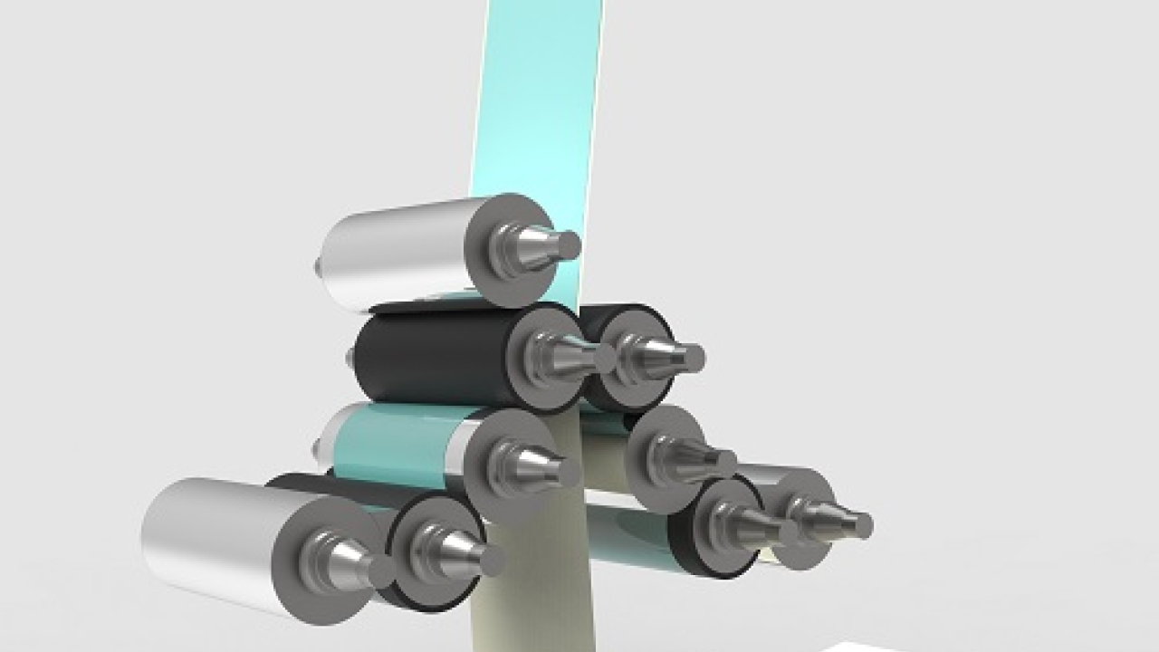 The coating unit allows simultaneously siliconizing of both sides of a web with solvent-free silicones The coating unit allows simultaneously siliconizing of both sides of a web with solvent-free silicones