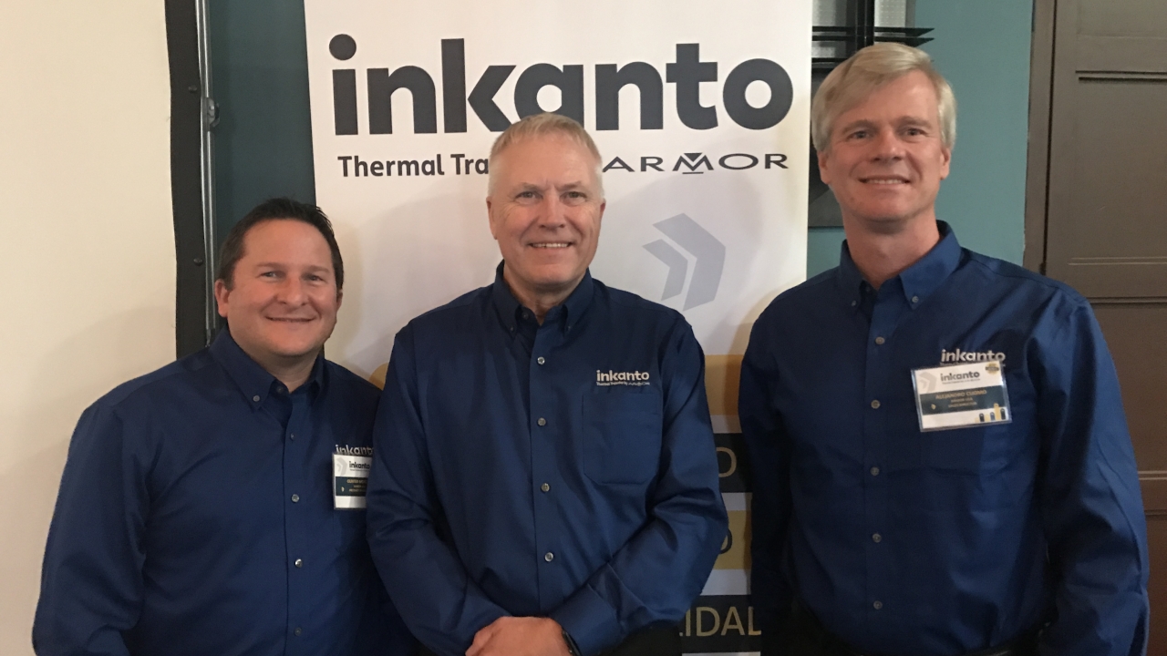 Pictured L-R: Olivier Moreau, product director; Chris Walker, vice-president and general manager of Armor USA; Alejandro Cuomo, sales director for Central and South America