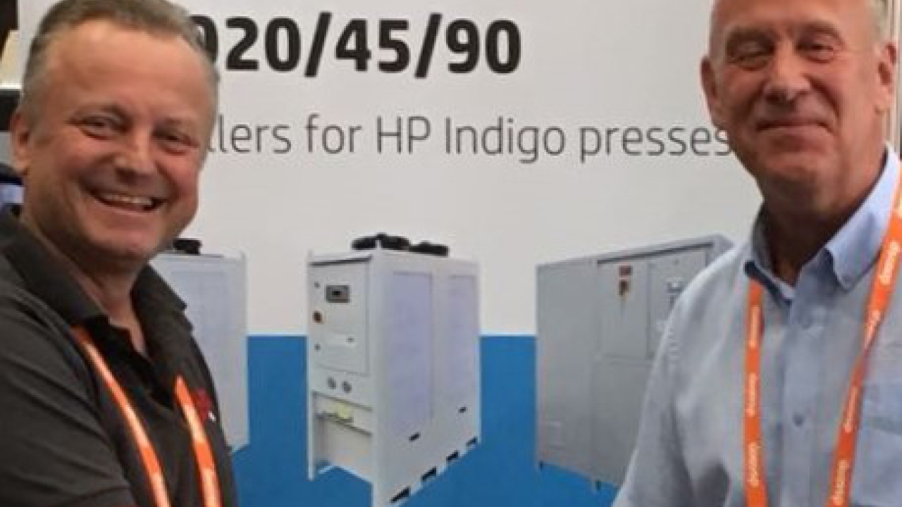 L-R: Roman Valla, EF Cooling’s general manager, Chris Walker, Thermal Exchange’s sales director