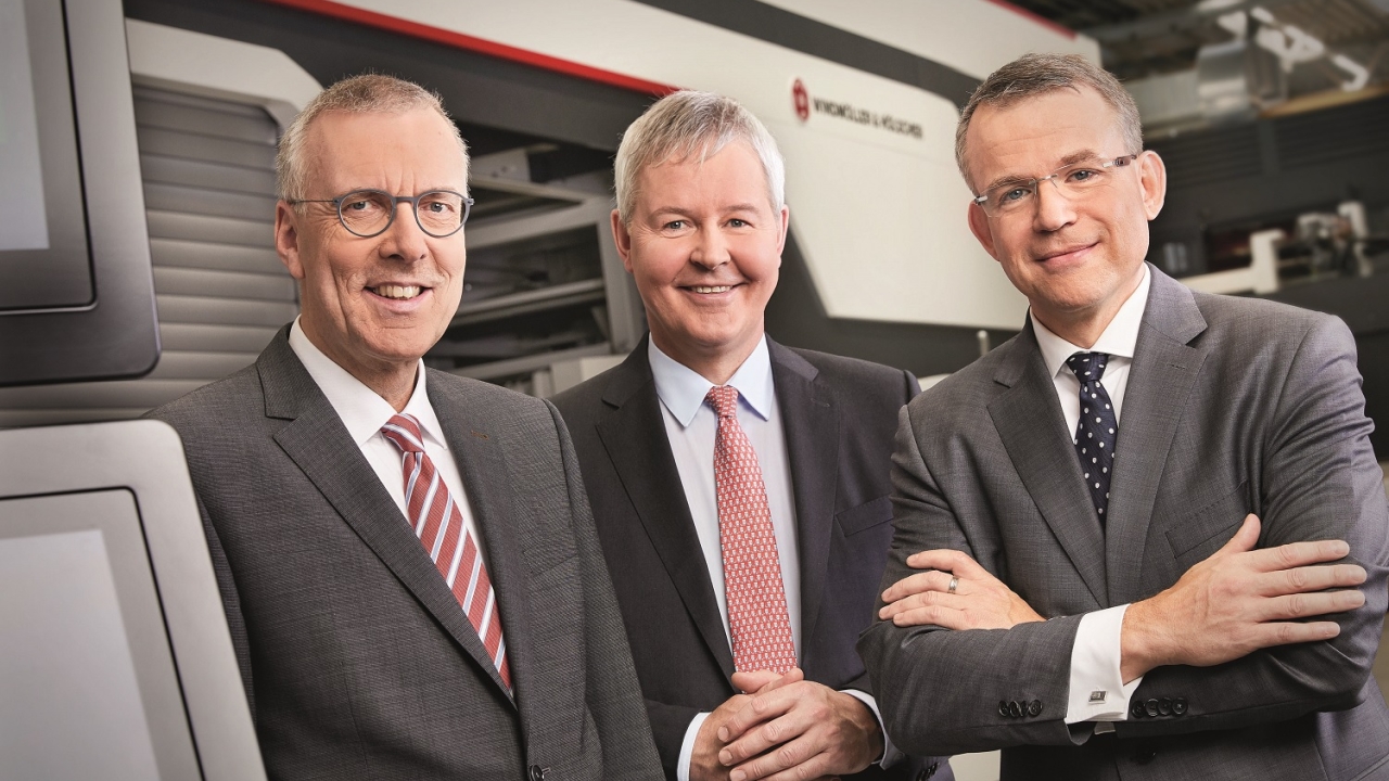 Pictured (from left): The W&H board – Dr Jürgen Vutz, CEO; Peter Steinbeck, chief sales officer; Theodor Determann, chief financial officer