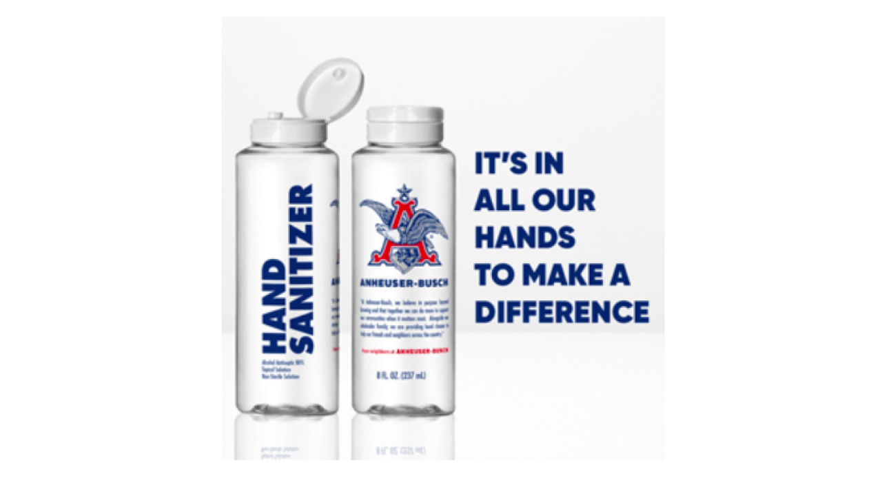 MCC aids Anheuser-Bush in hand sanitizer production
