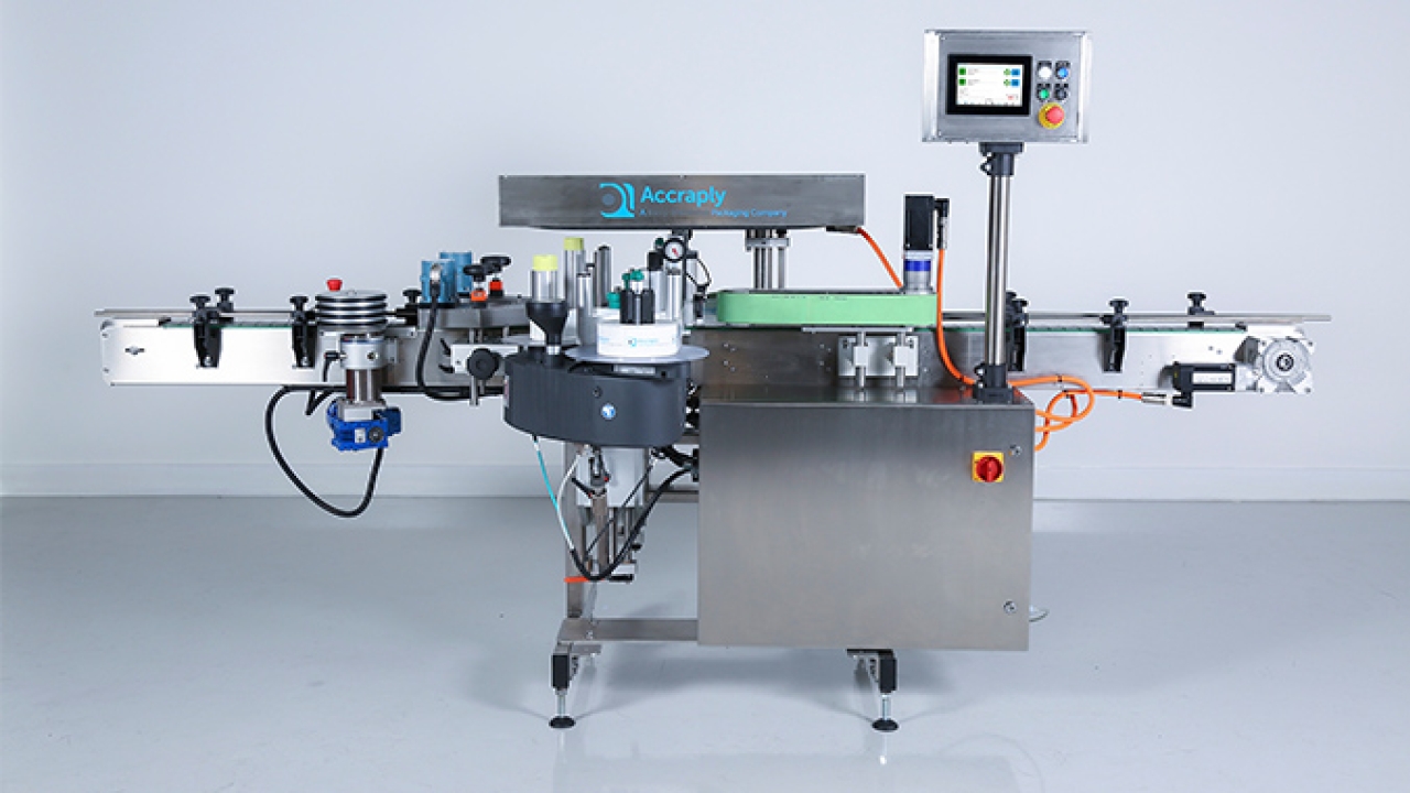 Accraply has introduced the Sirius 100, a cost-effective pressure-sensitive labeling machine for fast-moving, highly flexible production lines