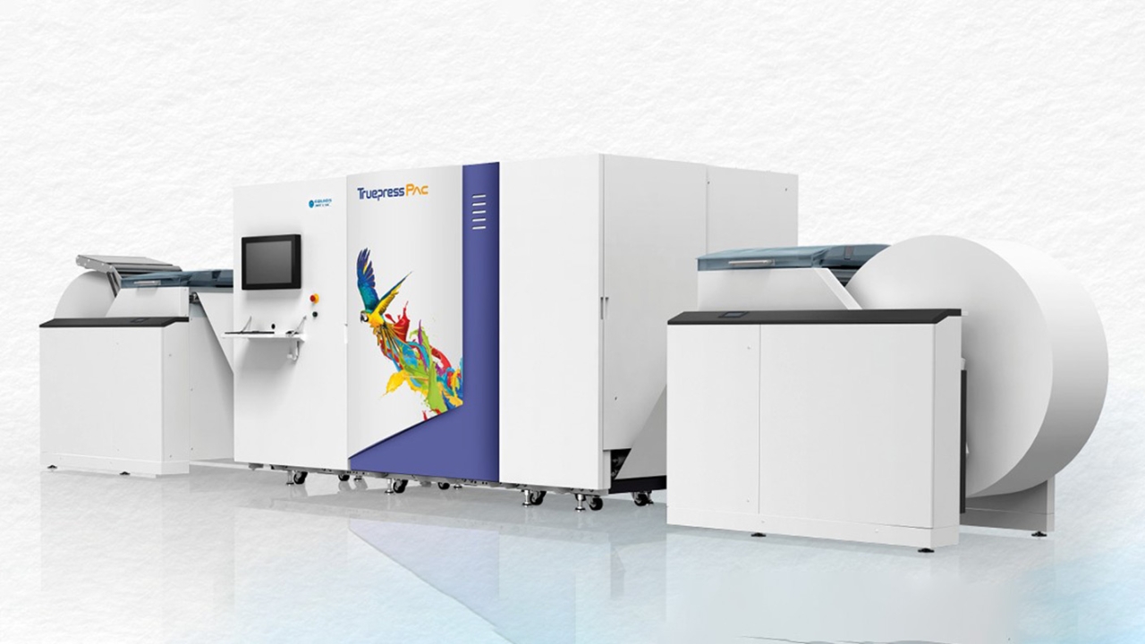 Screen has confirmed it is developing Truepress PAC520P, a high-speed inkjet system for printing onto paper-based substrates, using water-based, food-compliant inks for sustainable, flexible packaging applications