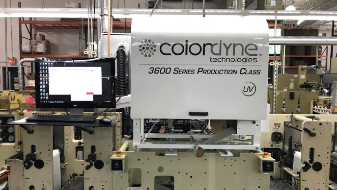 Ad Tape & Label invests in Colordyne UV inkjet print engine 