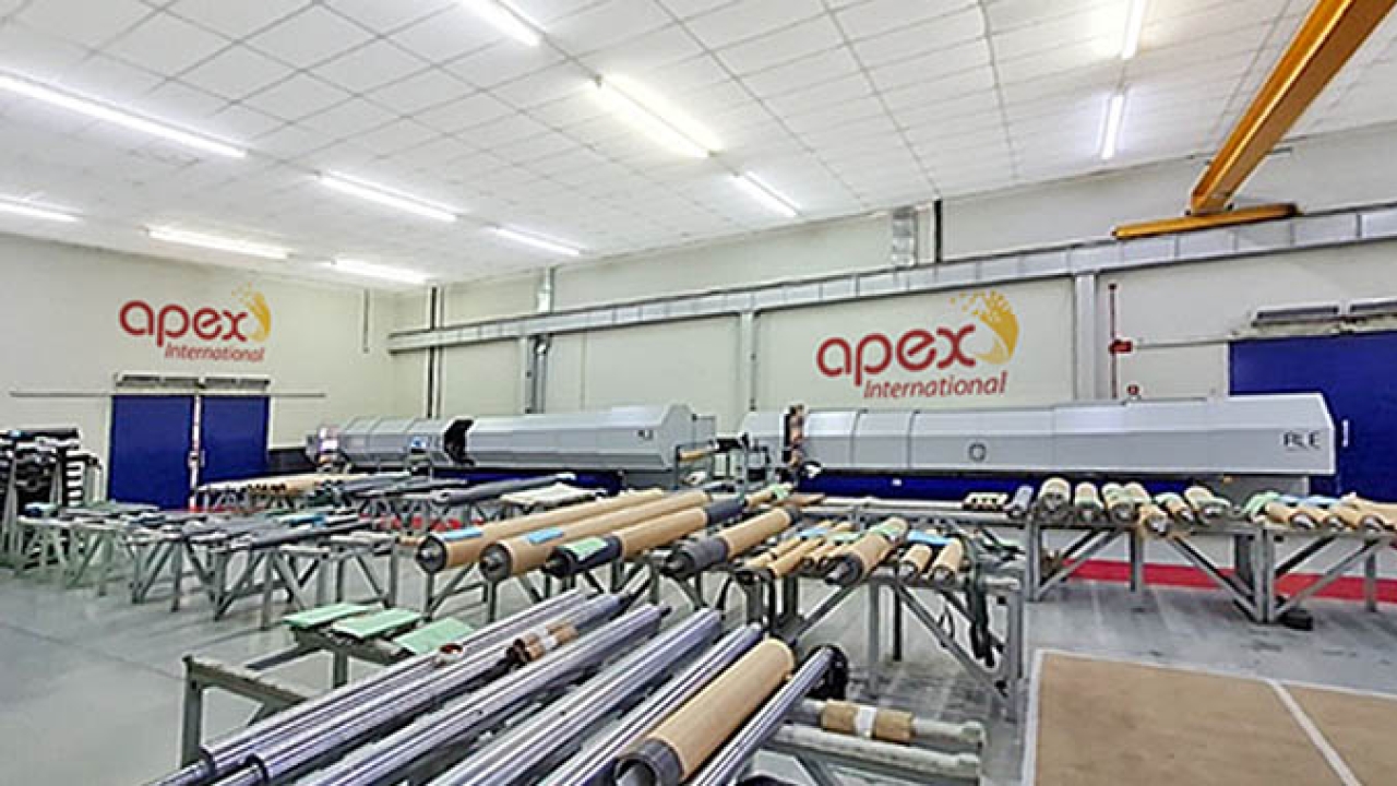 Apex Latin America´s laser room with the new laser engraving machine at the right