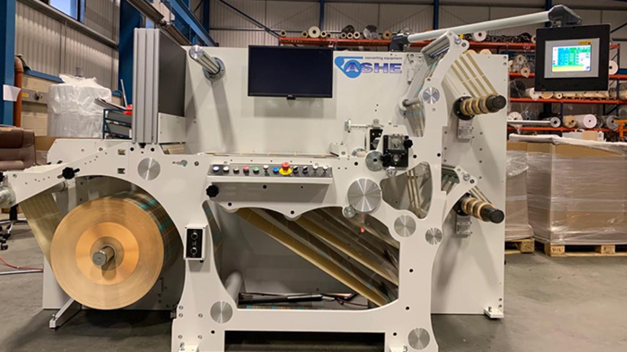 Ashe Converting Equipment will launch its new Opal ‘ISR’ series with 100 percent visual camera inspection system at Labelexpo Europe