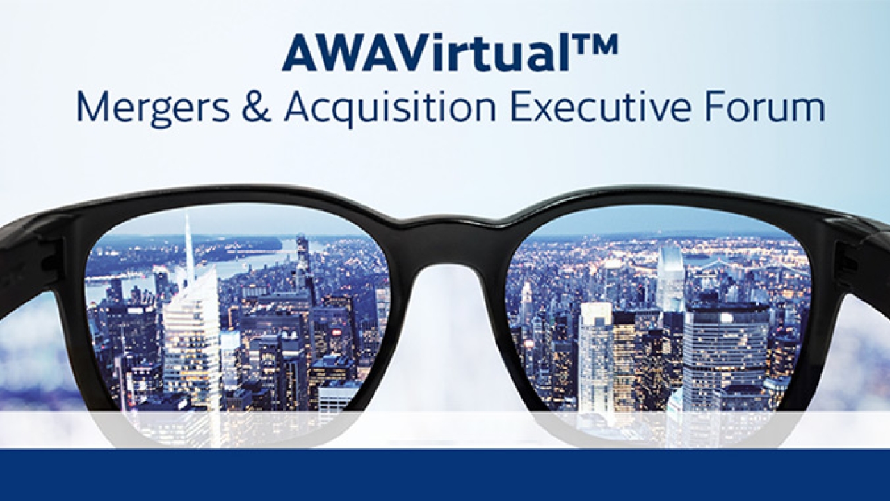 As part of the AWAVirtual event series, Corey Reardon, CEO and president of AWA Alexander Watson and Associates, hosted the Mergers and Acquisition Executive Forum for the packaging and labeling sectors