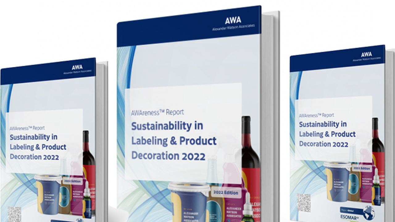 AWA Alexander Watson Associates has published its first Sustainability Report on Label and Product Decoration Market AWA Alexander Watson Associates has published its first Sustainability Report on Label and Product Decoration Market