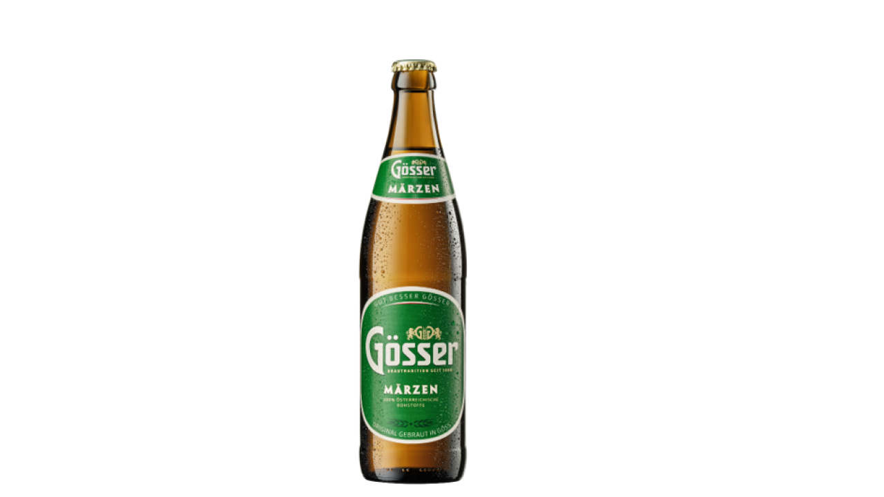MCC producing labels on recycled stock for Gösser brand beer MCC producing labels on recycled stock for Gösser brand beer