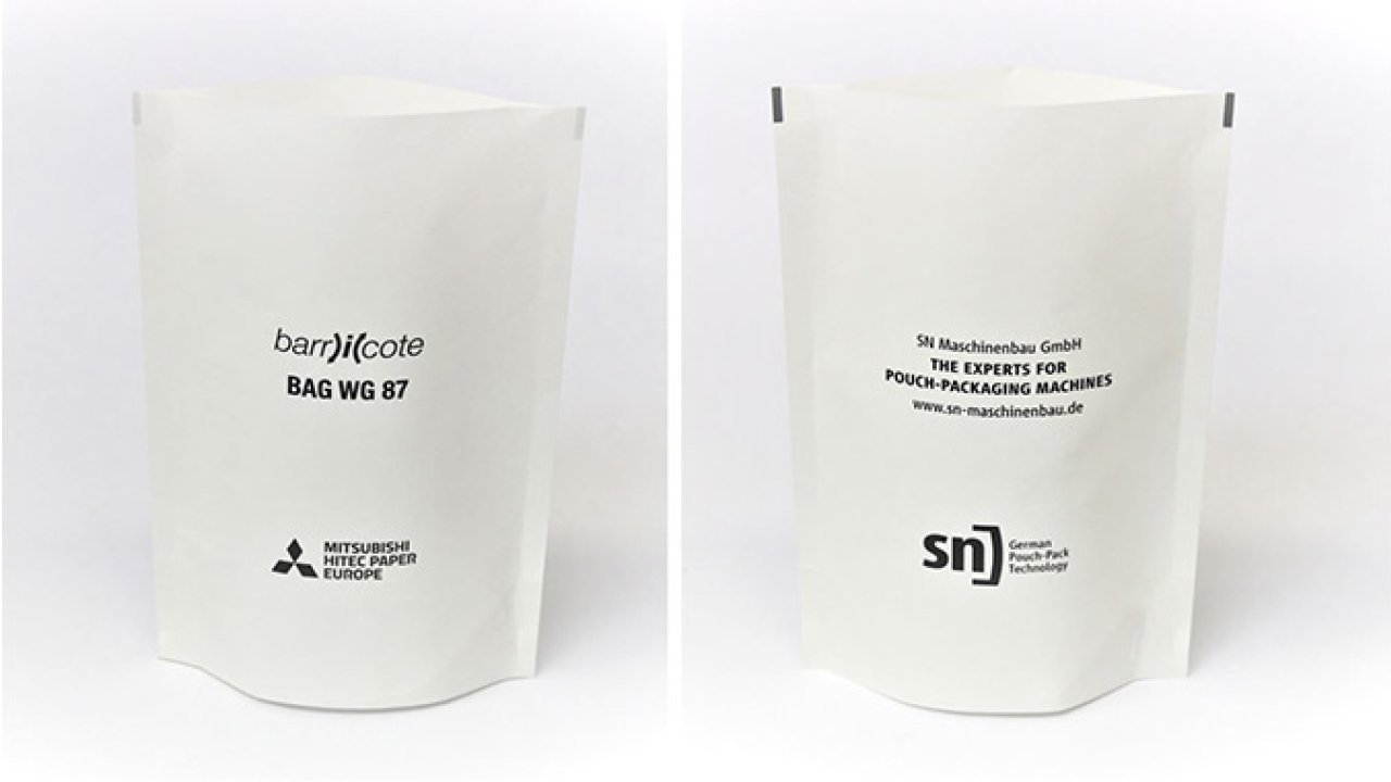 Mitsubishi HiTec Paper has partnered with SN Maschinenbau, a pouch packaging machines specialist, to offer barricote, a safe and environmentally friendly packaging made of paper Mitsubishi HiTec Paper has partnered with SN Maschinenbau, a pouch packaging machines specialist, to offer barricote, a safe and environmentally friendly packaging made of paper